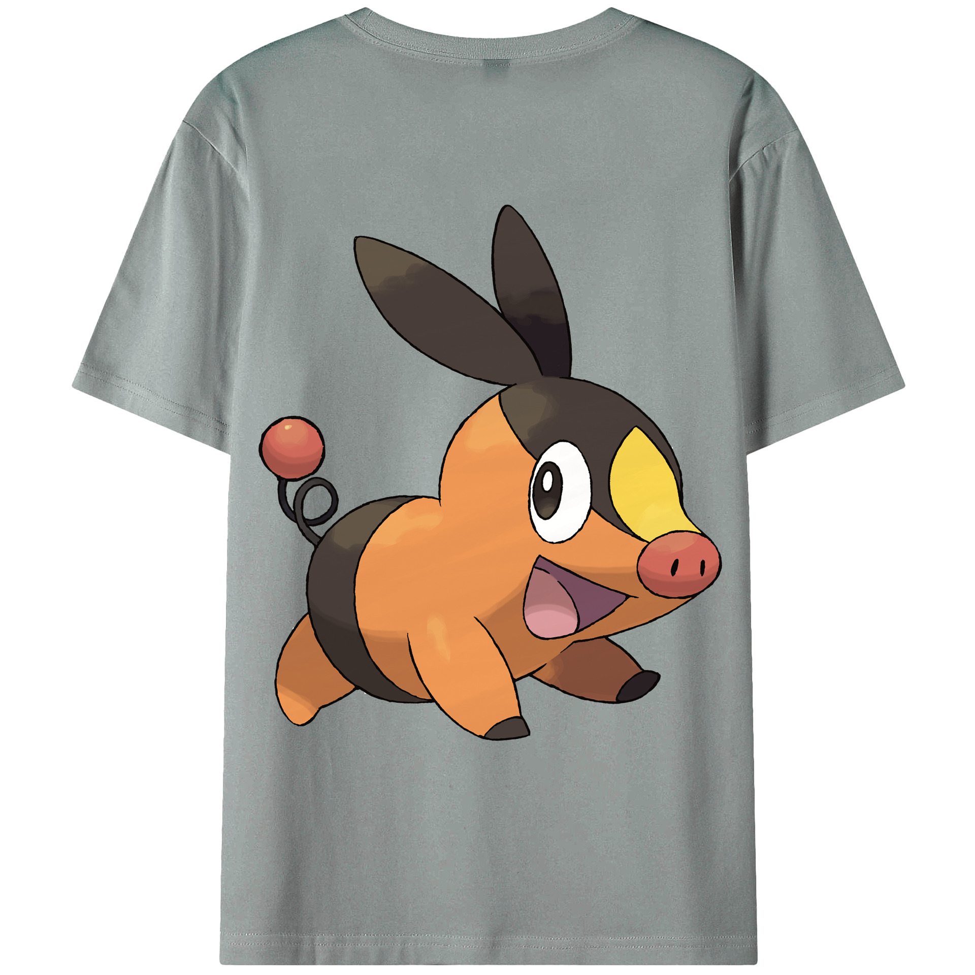 （画像用） ポケットモンスター Pokémon 綿100％ メンズ半袖Tシャツ（バックプリント） 通気性